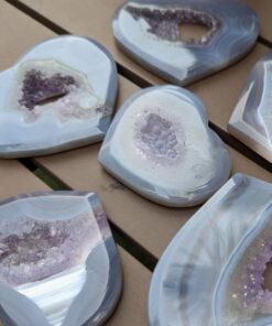 Carving: Amethyst Druzy Cluster Heart 165
