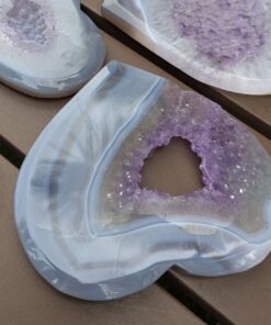 Carving: Amethyst Druzy Cluster Heart 185