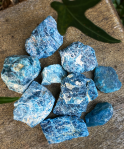 Natural Crystals: Blue Apatite Rough Chunks (Approx 3x3x2cm)