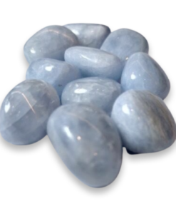 Tumbled Pebbles: Blue Calcite