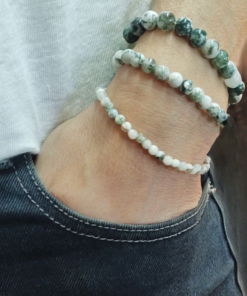 Stretch Bracelets: Jade (Chinese) 6mm, 8mm, & 10mm Round Beads