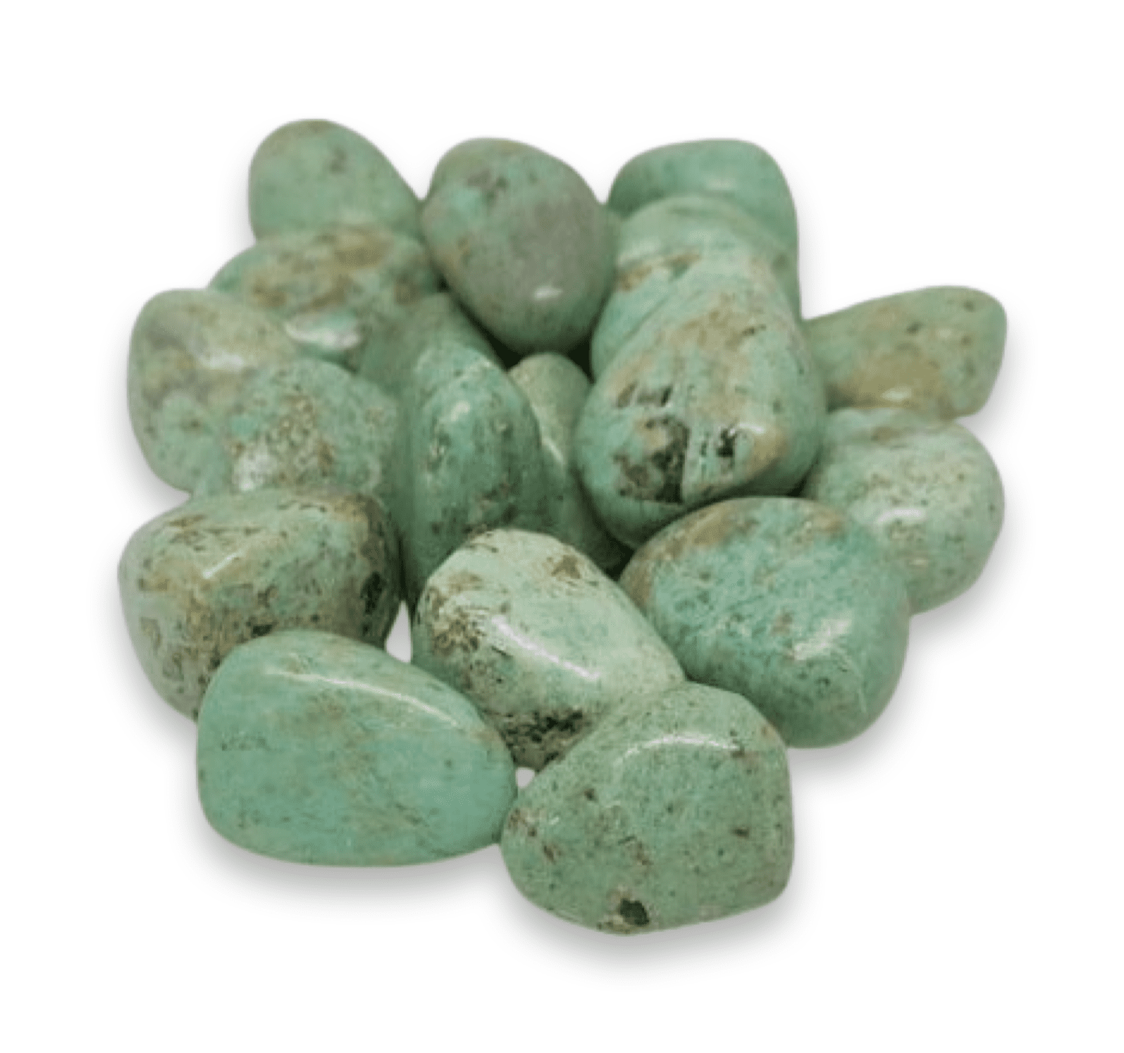 Tumbled Stone: Chrysocolla