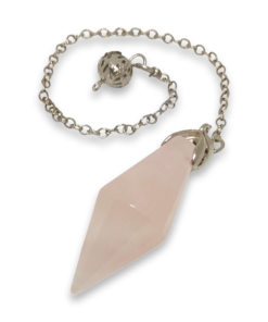 Crystal Pendulum Rose Quartz Conical Point