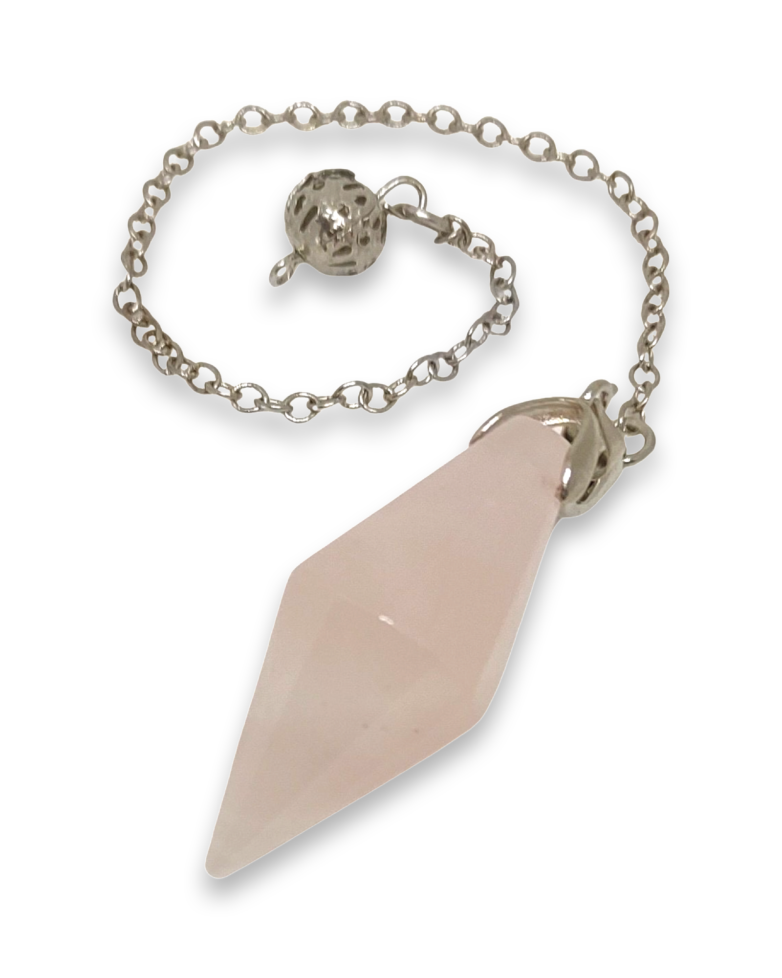Crystal Pendulum Rose Quartz Conical Point