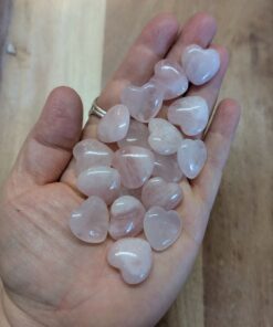 Carving: Rose Quartz Heart 10