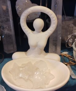 Statue: Goddess: White  Ceramic Bowl