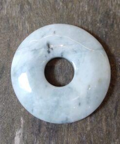 Natural Crystals: Hand Carved & Polished Jade Wheel of Life (Approx 11x1cm)