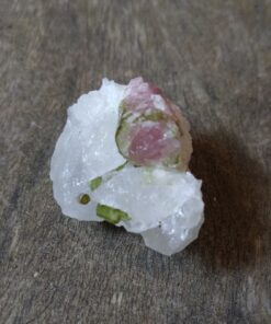 Rough Crystals: Watermelon Tourmaline in Quartz (Approx 4x3x2cm)