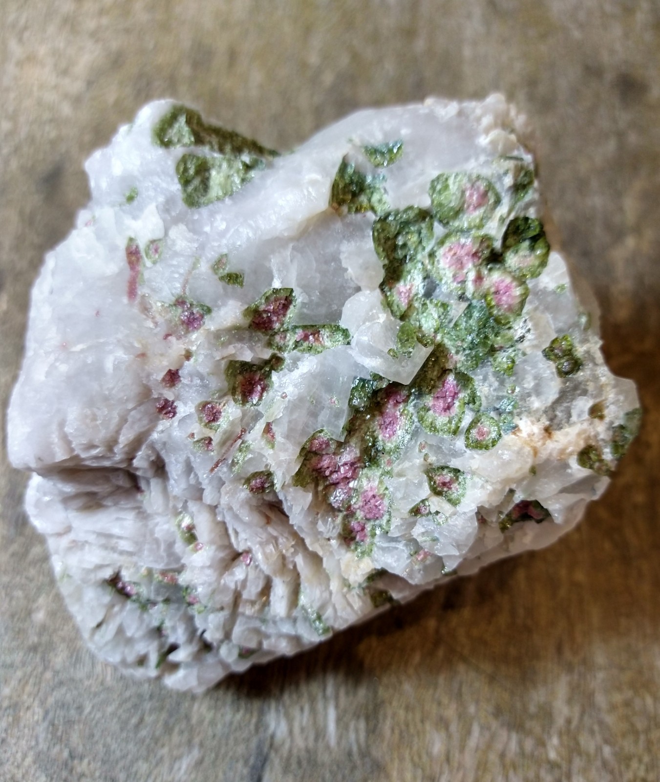 Natural Crystals: Watermelon Tourmaline in Quartz (Approx 14x12x10cm)