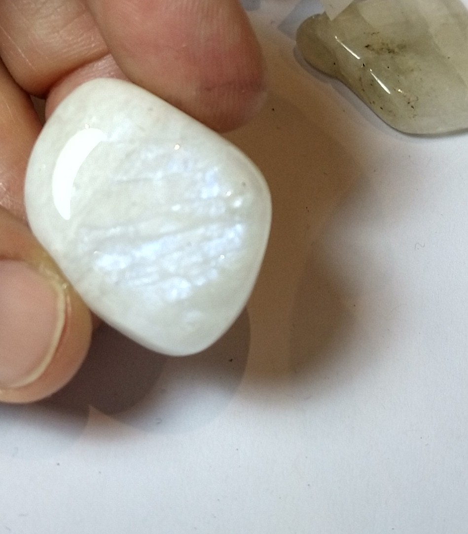 Tumbled Stone: Rainbow Moonstone - Image 2