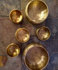 Alternative view of Tibetan Singing Bowls: 6 Sizes to choose from (Hammered Finish, Curved Design, comes with Wooden Wand)