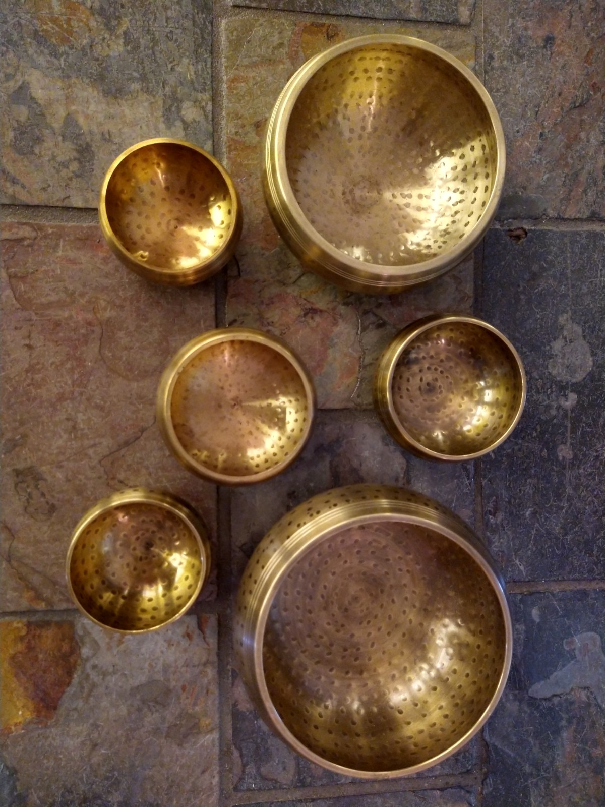 Tibetan Singing Bowls: 6 Sizes to choose from (Hammered Finish, Curved Design, comes with Wooden Wand) - Image 2