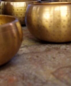 Tibetan Singing Bowls: 6 Sizes to choose from (Hammered Finish, Curved Design, comes with Wooden Wand)