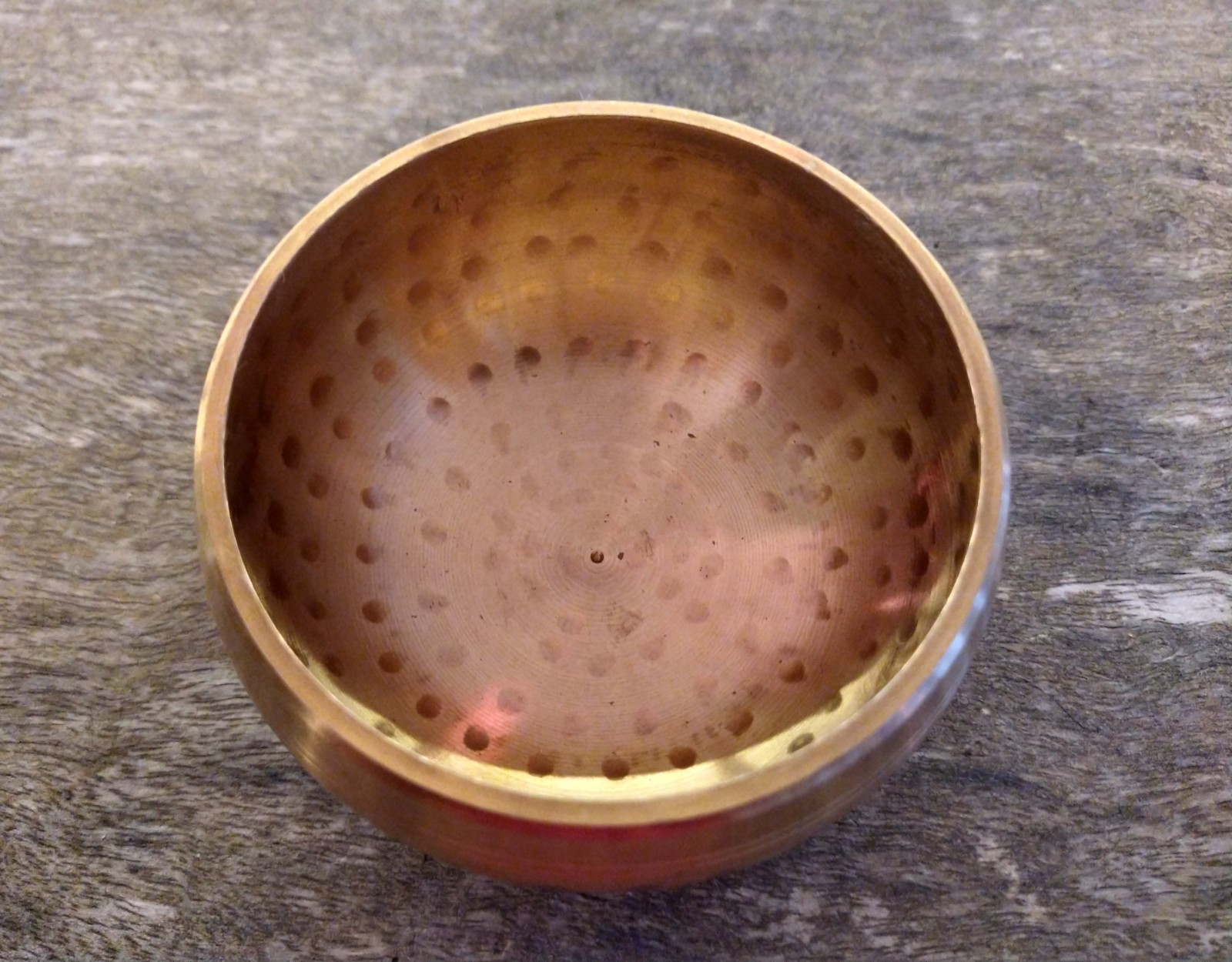 Tibetan Singing Bowls: 6 Sizes to choose from (Hammered Finish, Curved Design, comes with Wooden Wand) - Image 3