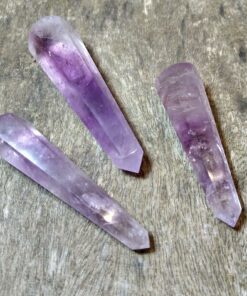Natural Crystals: Amethyst Polished Wand (Approx 13cm long 1.5-3cm wide)