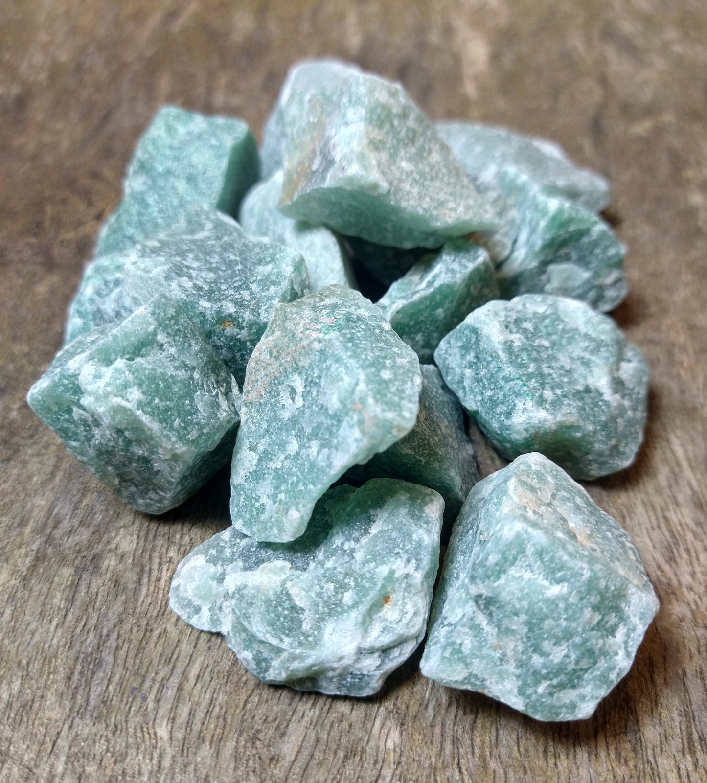 Natural Crystals: Green Aventurine Rough Chunks (Approx 3x3x2cm)