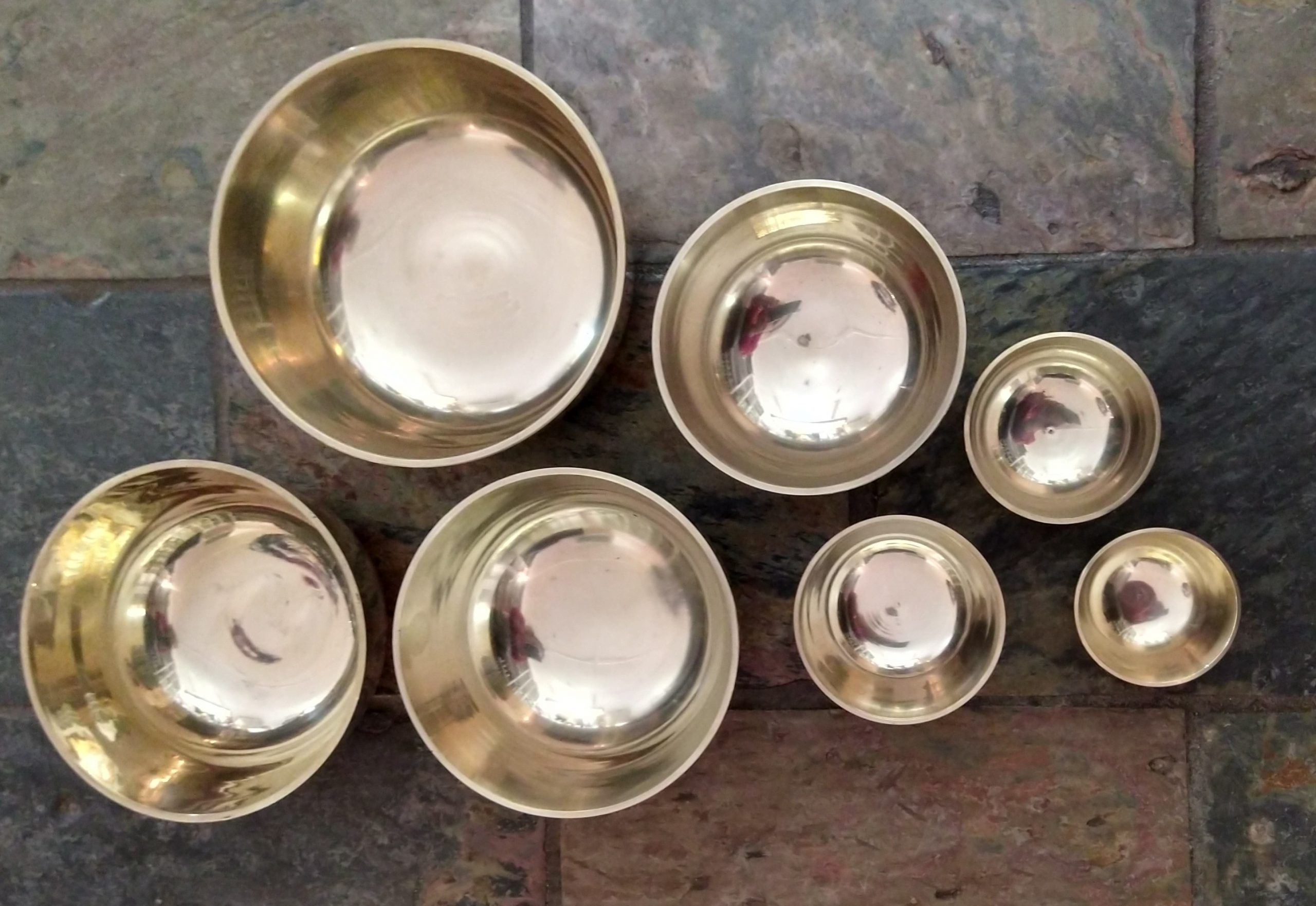 Tibetan Singing Bowls: 7 Sizes to choose from (Plain High Sided Design, comes with Wooden Wand) - Image 4