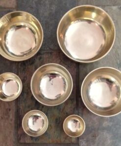 Alternative view of Tibetan Singing Bowls: 7 Sizes to choose from (Plain High Sided Design, comes with Wooden Wand)