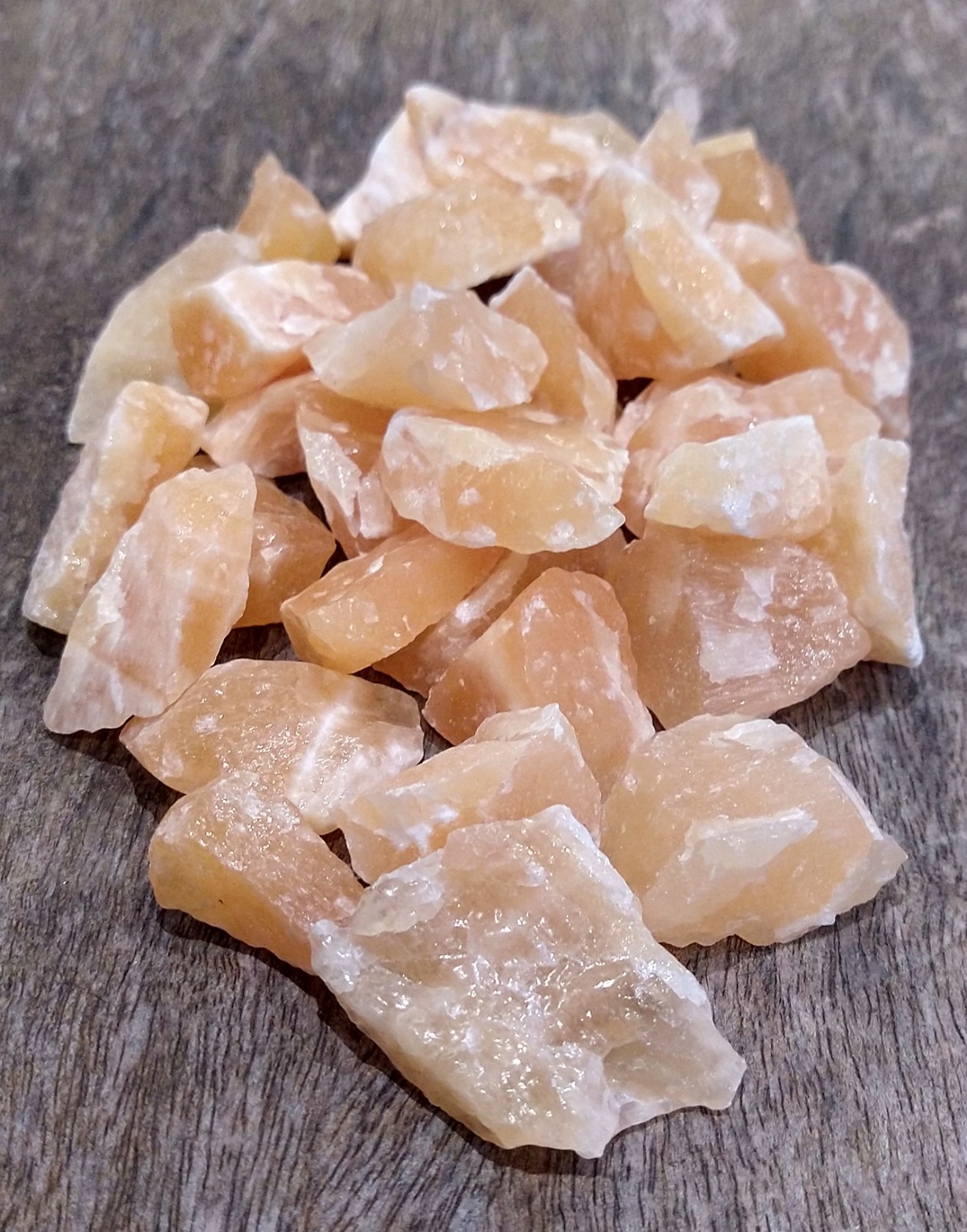 Natural Crystals: Orange Calcite Rough Chunks (Approx 3x2x2cm)