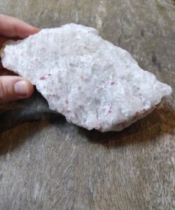 Alternative view of Natural Crystal: Aquamarine with Pink (Rubellite) Tourmaline Inclusions (Approx 12x7x5cm)