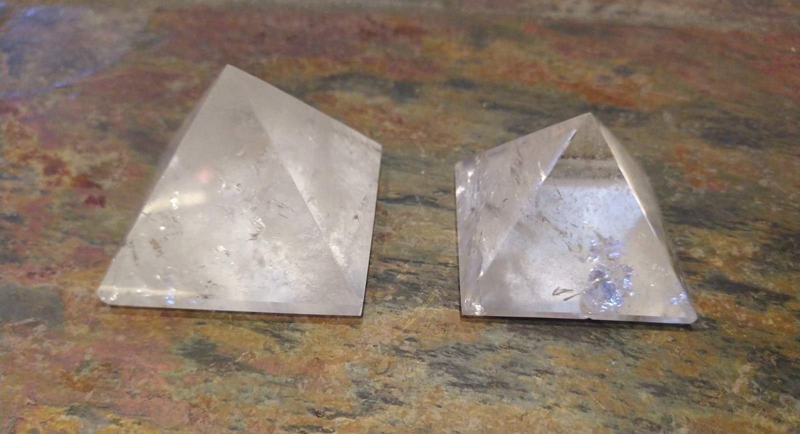 Natural Crystals: Cut & Polished Clear Quartz Pyramids - Image 2