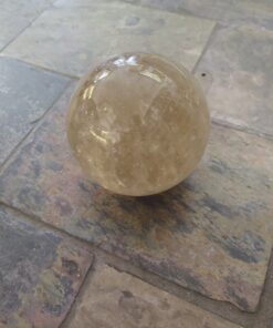 Alternative view of Natural Crystal: Cut & Polished Citrine Sphere (Approx 20cm)