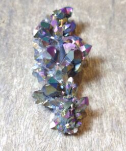 Alternative view of Flame Aura Quartz Cluster - 290