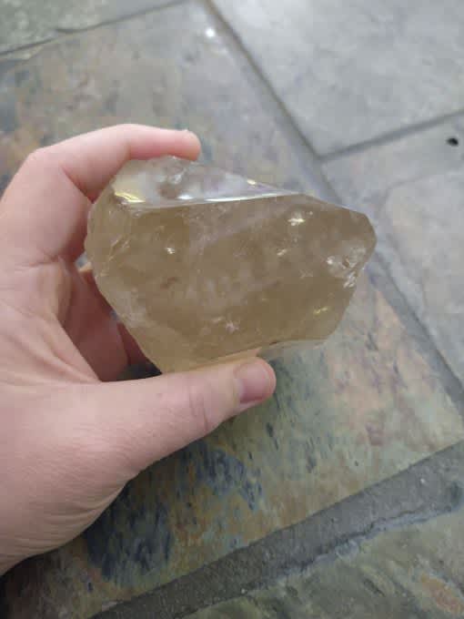 Natural Crystal: Cut & Polished Citrine Generator (Approx 10x10x8cm) - Image 2