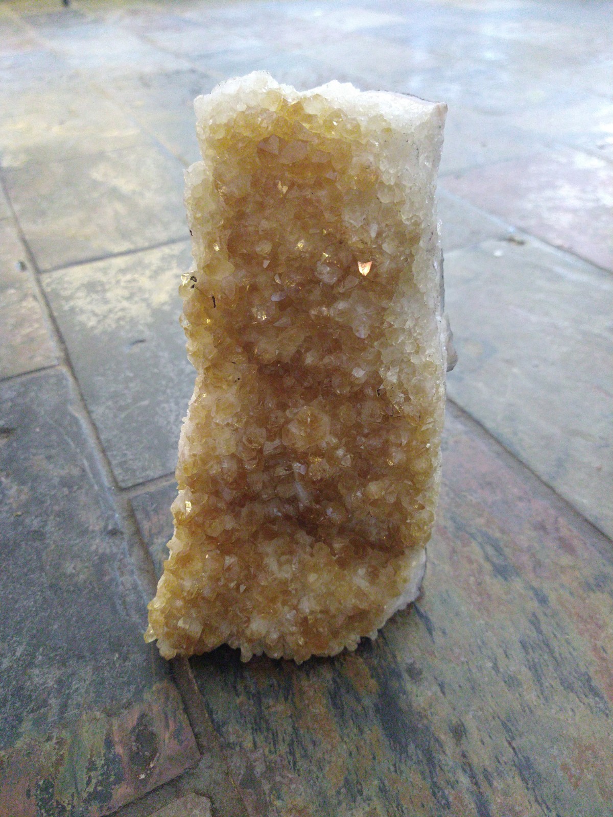 Genuine Crystals: Citrine Cluster Cut Base (Approx 25x12x6cm)