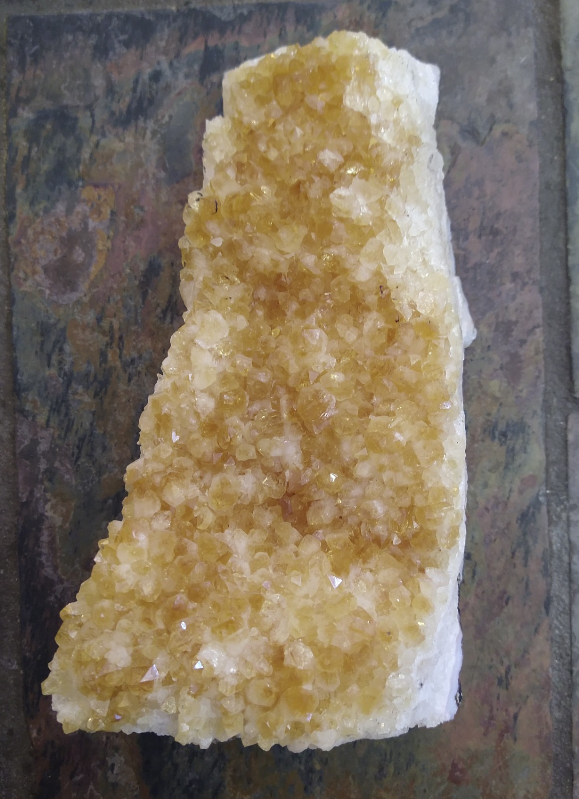 Genuine Crystals: Citrine Cluster Cut Base (Approx 25x12x6cm) - Image 2