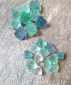 Natural Cubic Crystals: Green Fluorite Octahedrons