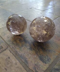 Natural Crystals: Cut & Polished Smokey Quartz Spheres