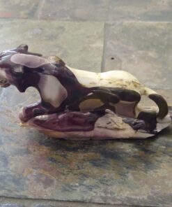 Alternative view of Natural Crystal: Hand Carved & Polished Mookite Tiger (Approx 25x6x12cm)