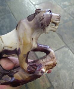 Natural Crystal: Hand Carved & Polished Mookite Tiger (Approx 25x6x12cm)