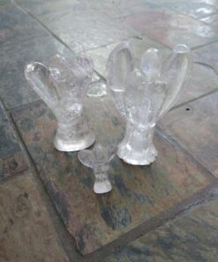 Alternative view of Natural Crystals: Hand Carved & Polished Clear Quartz Angels