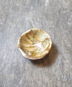 Natural Crystal: Hand Carved & Polished Picture Jasper Bowl (Approx 4x3cm)
