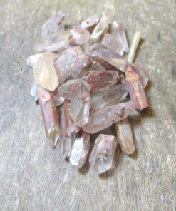 Natural Crystals: Amphibole (Angel Phantom) Quartz Points (Approx 4x1.5cm)