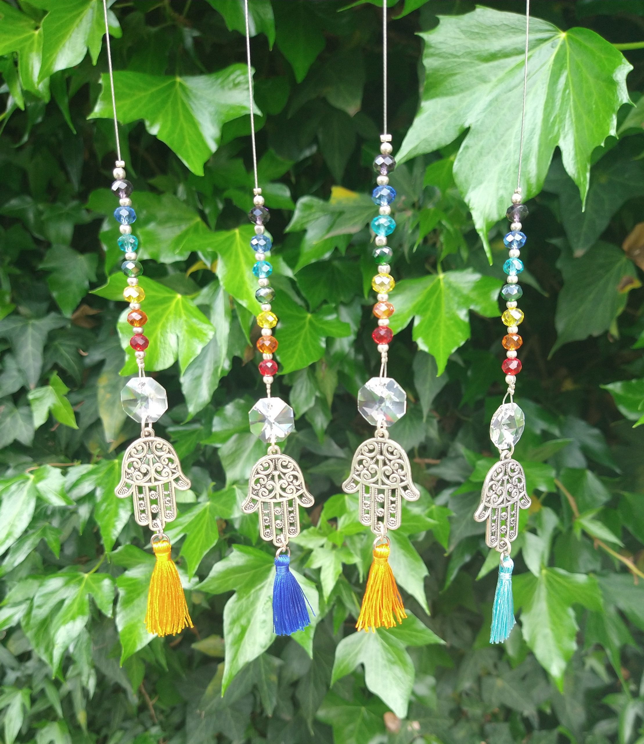 Small Hamsa w/ Chakra Sun Catcher