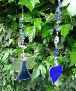 Natural Lapis Lazuli & Stain Glass Sun Catchers (Australian Made)