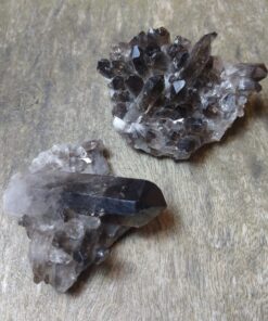 Natural Crystals: Smokey Quartz Clusters