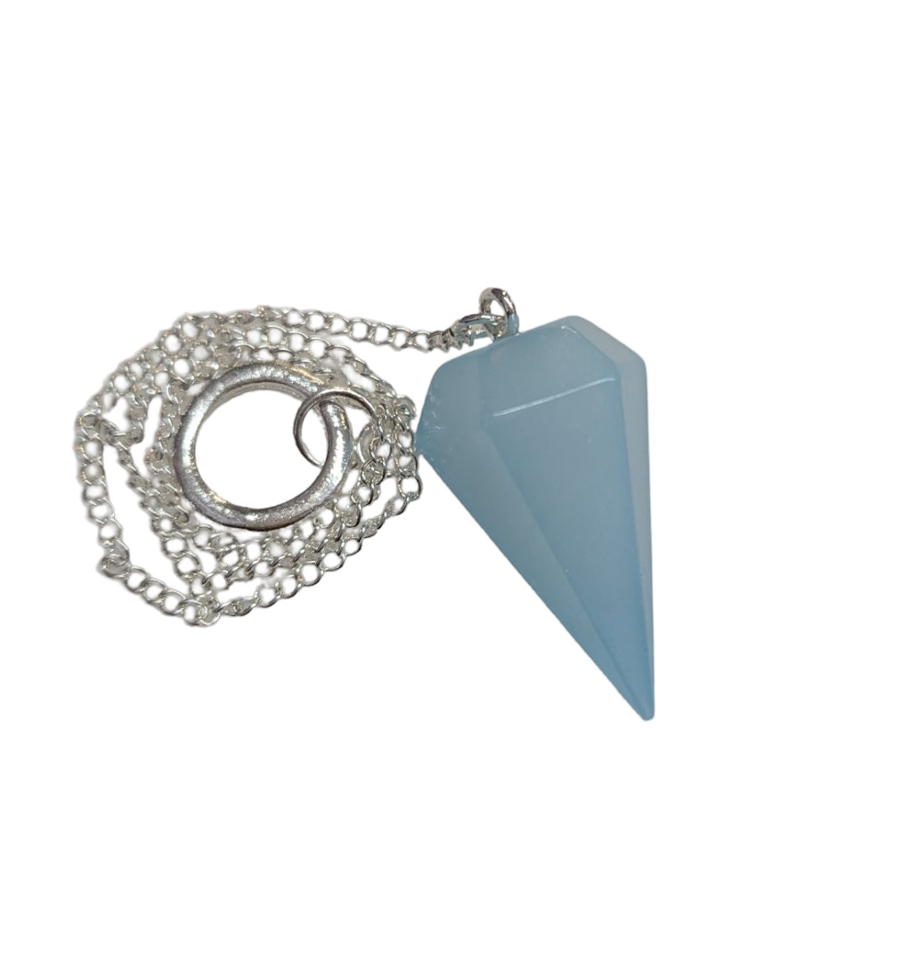 Crystal Pendulum Blue Aragonite Classic