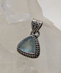 Pendant: Aquamarine Fac Teardrop Filigree 145