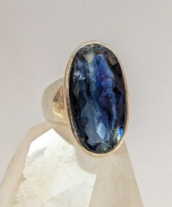Kyanite Oval Fac Ring s7.5 | 925 Sterling Silver