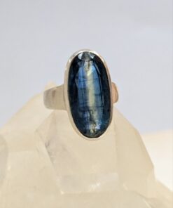 Kyanite Oval Fac Ring | 925 Sterling Silver