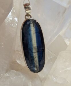 Kyanite Oval Fac Pendant | 925 Sterling Silver