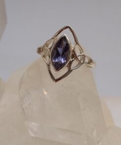 Iolite Fac Marquise Ring Accent Setting s7 | 925 Sterling Silver