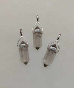 Smokey Quartz Double Terminated Pendant | 925 Sterling Silver (Short)