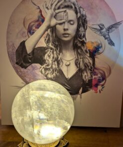Wooden Lotus LED Lightbox - Warm Light (2 sizes)