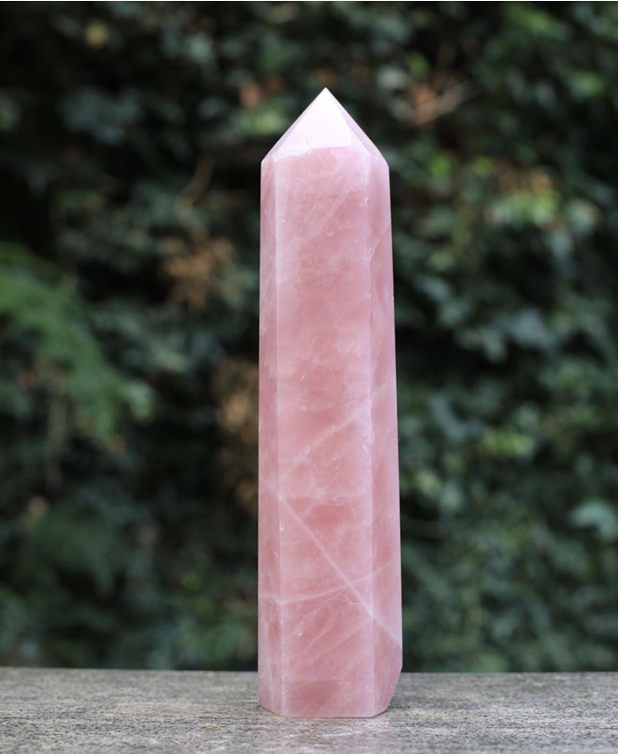 Natural Crystal: Cut & Polished Rose Quartz/Lavender Quartz Generator (Approx.16cm through to 24cm Tall) - Image 3