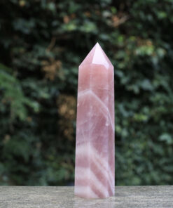 Alternative view of Natural Crystal: Cut & Polished Rose Quartz/Lavender Quartz Generator (Approx.16cm through to 24cm Tall)
